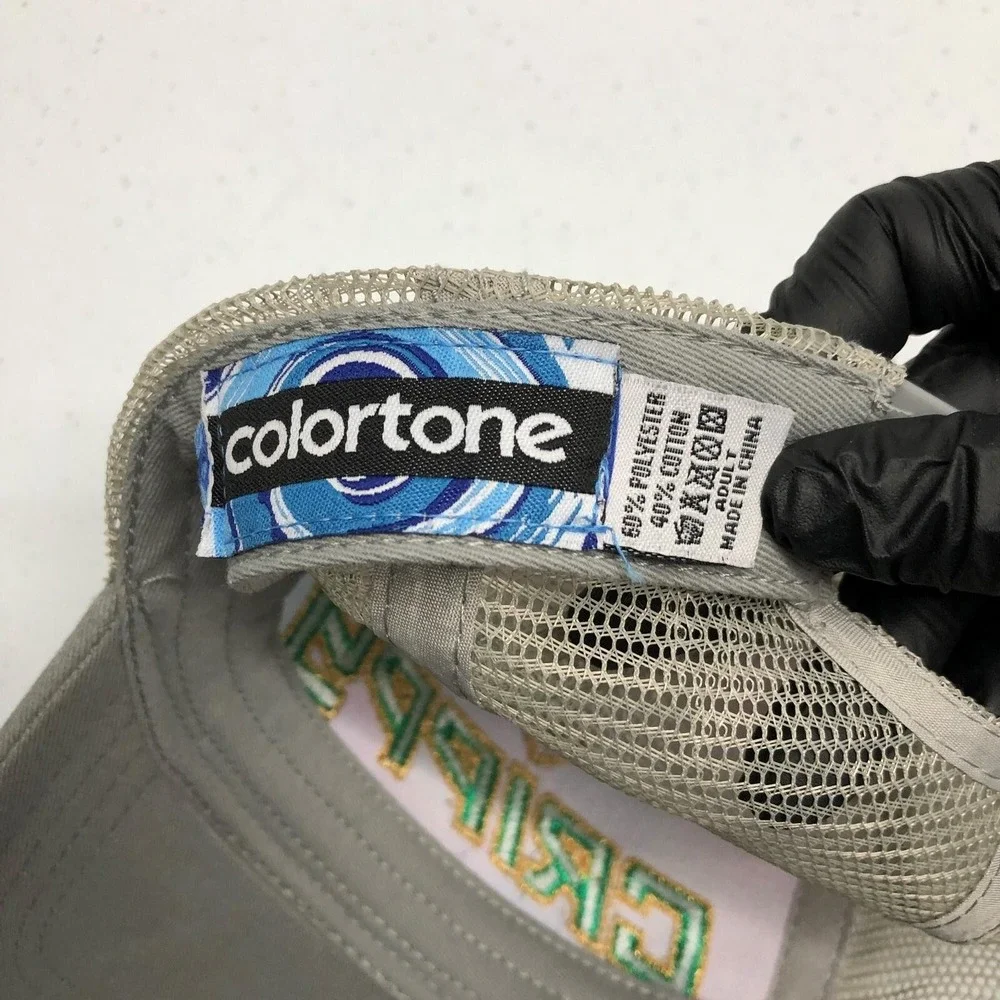 Colortone Crippy Hat Cap Snap Back Mens One Size Tie Dye Rainbow Mesh Trucker